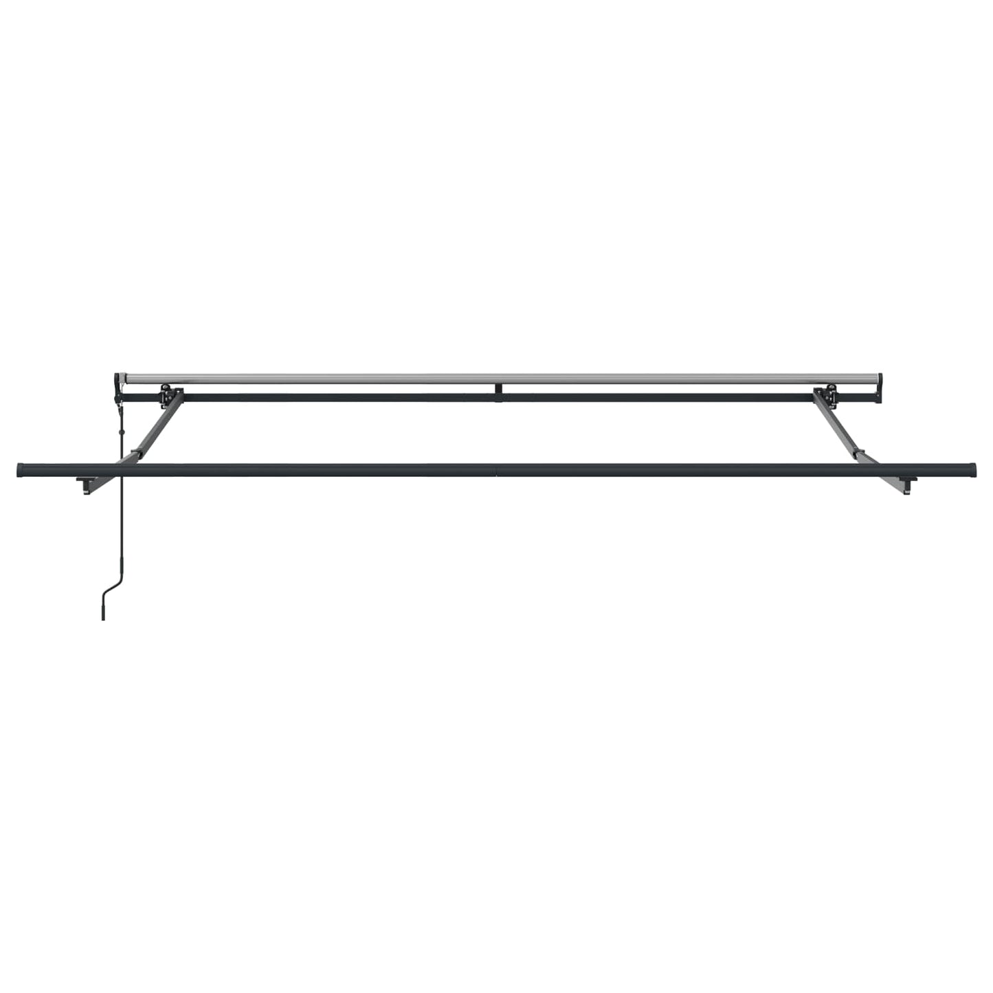 Einziehbare Markise Beige 300 x 250 cm Stoff und Aluminium