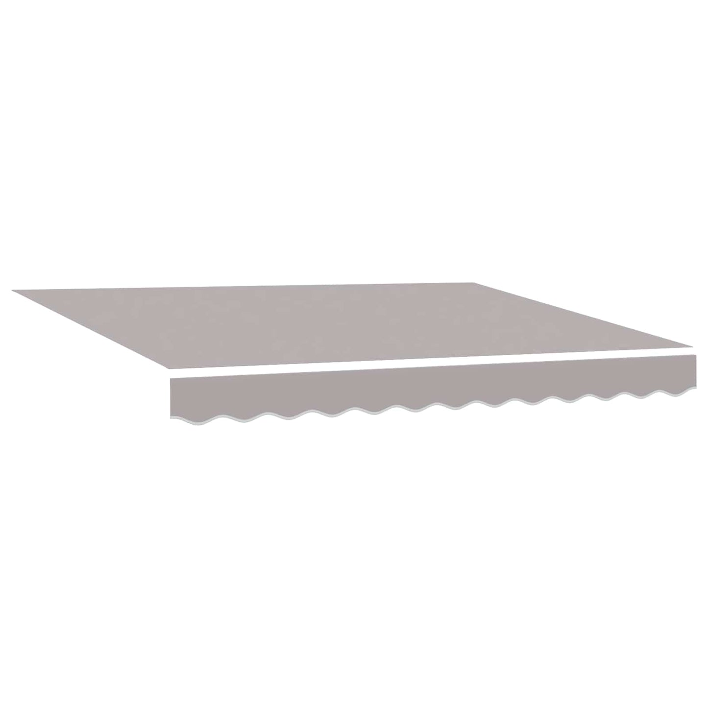 Einziehbare Markise Hellgrau 300 x 250 cm Stoff und Aluminium