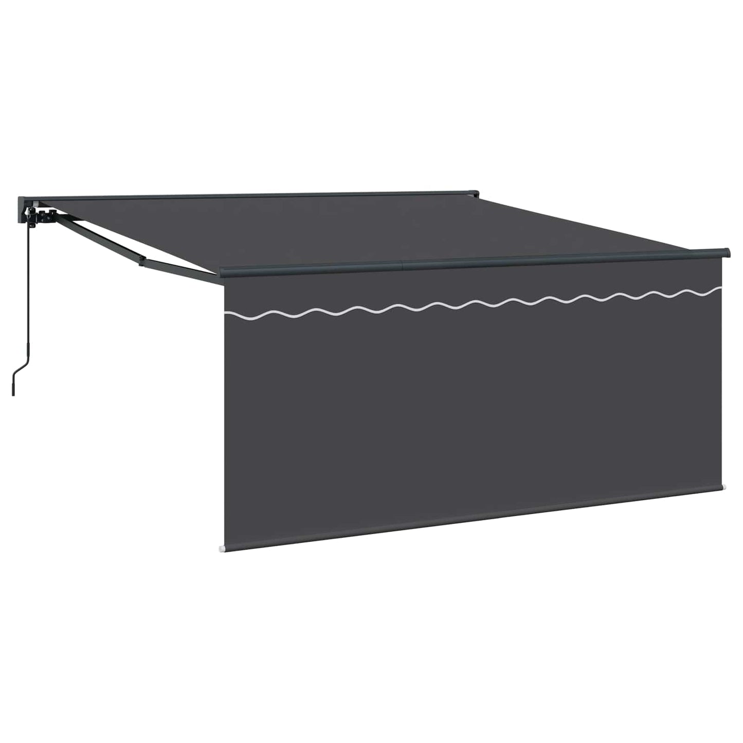 Einziehbare Markise Anthrazit 350 x 250 cm