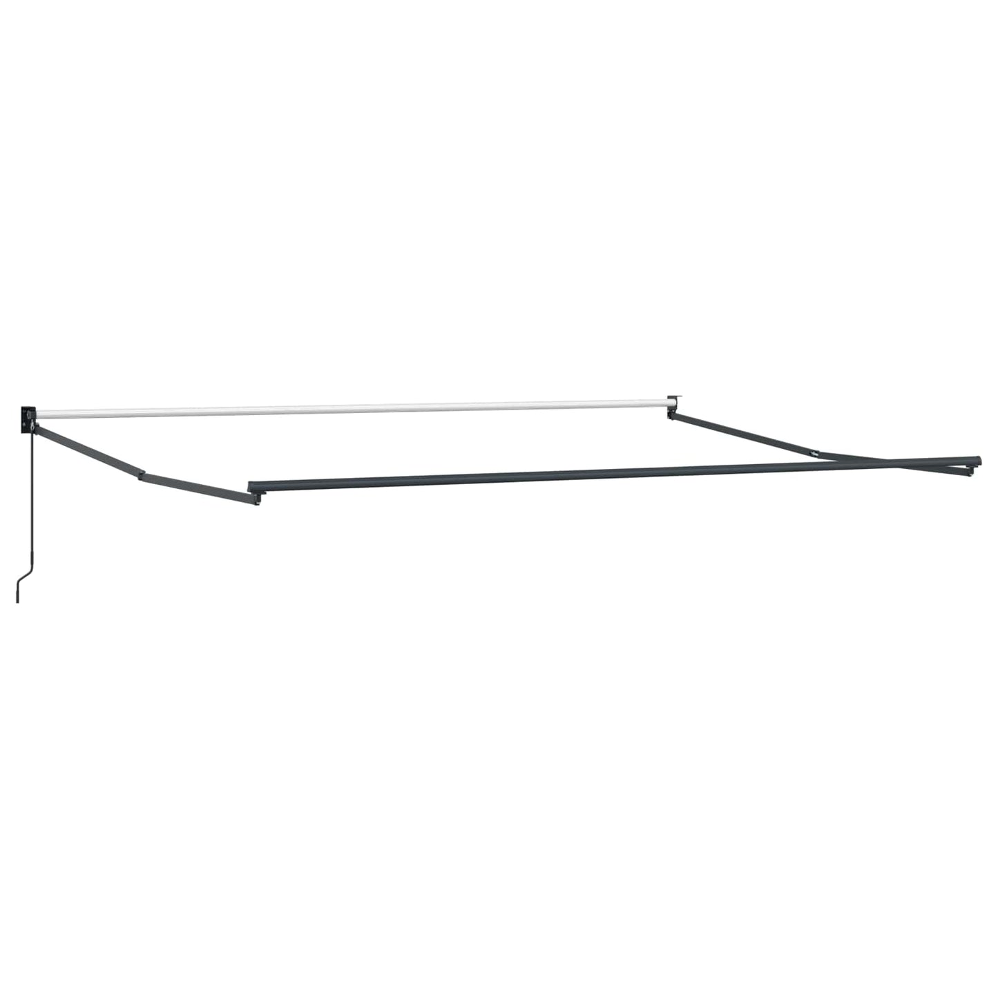 Elektrische ausziehbare Markise Orange und Braun 350 x 250 cm