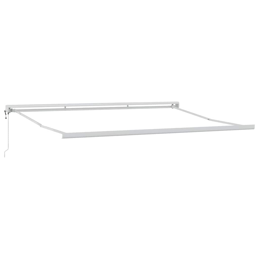 Einziehbare Markise Orange und Braun 350 x 250 cm