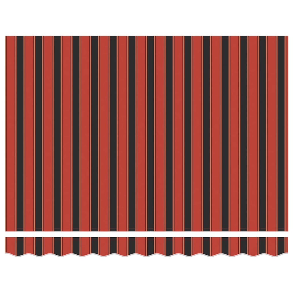 Markise Rot und Schwarz 350 x 250 x 165 cm