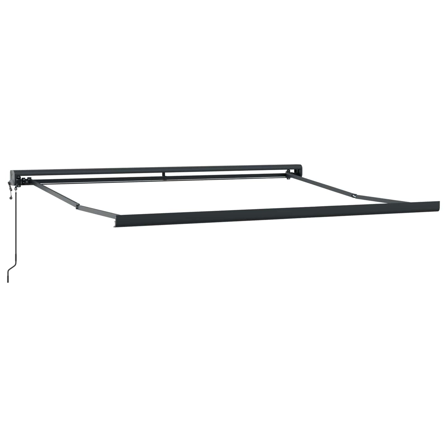 Markise Rot und Schwarz 350 x 250 x 165 cm
