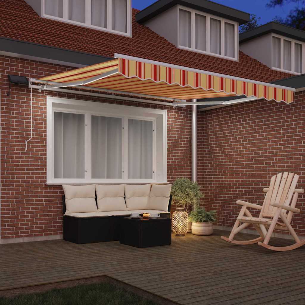 Einziehbare Markise mit 350 x 250 cm Stoff