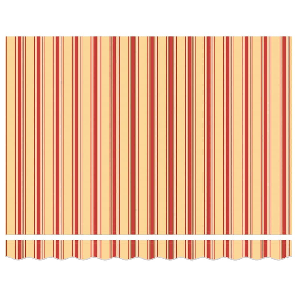 Elektrische ausziehbare Markise Gelb und Orange 350 x 250 cm