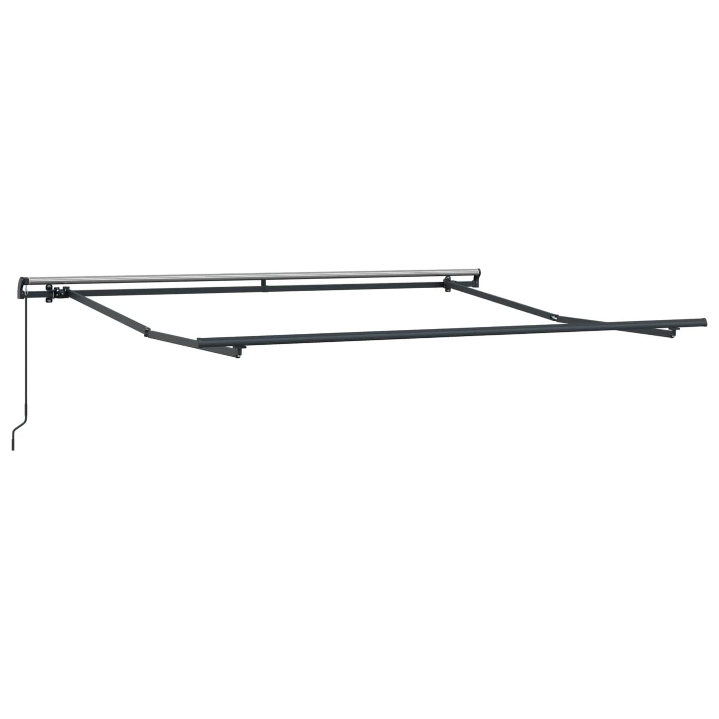 Einziehbare Markise Mehrfarbig 350 x 250 cm Polyester und Stahl