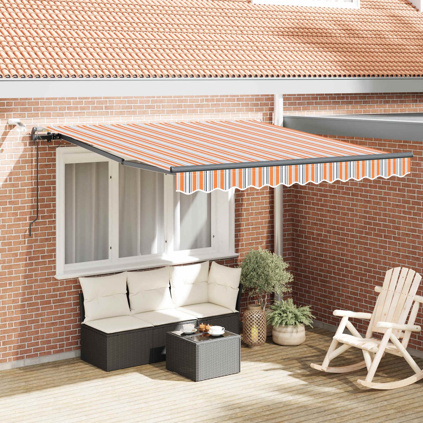 Markisenstoff mit Mehrfarbig 350 x 250 cm Polyester