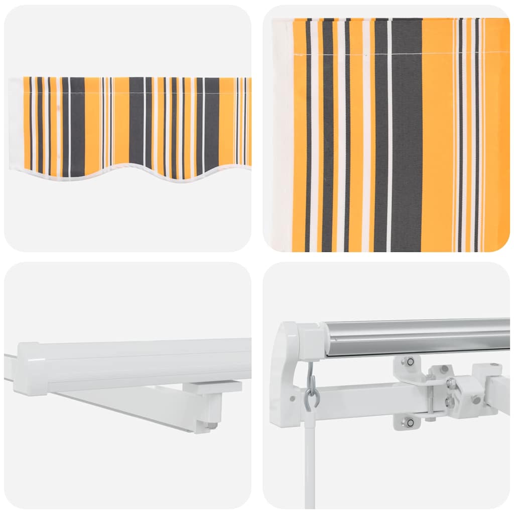 Einziehbare Markise mit 350 x 250 cm Stoff