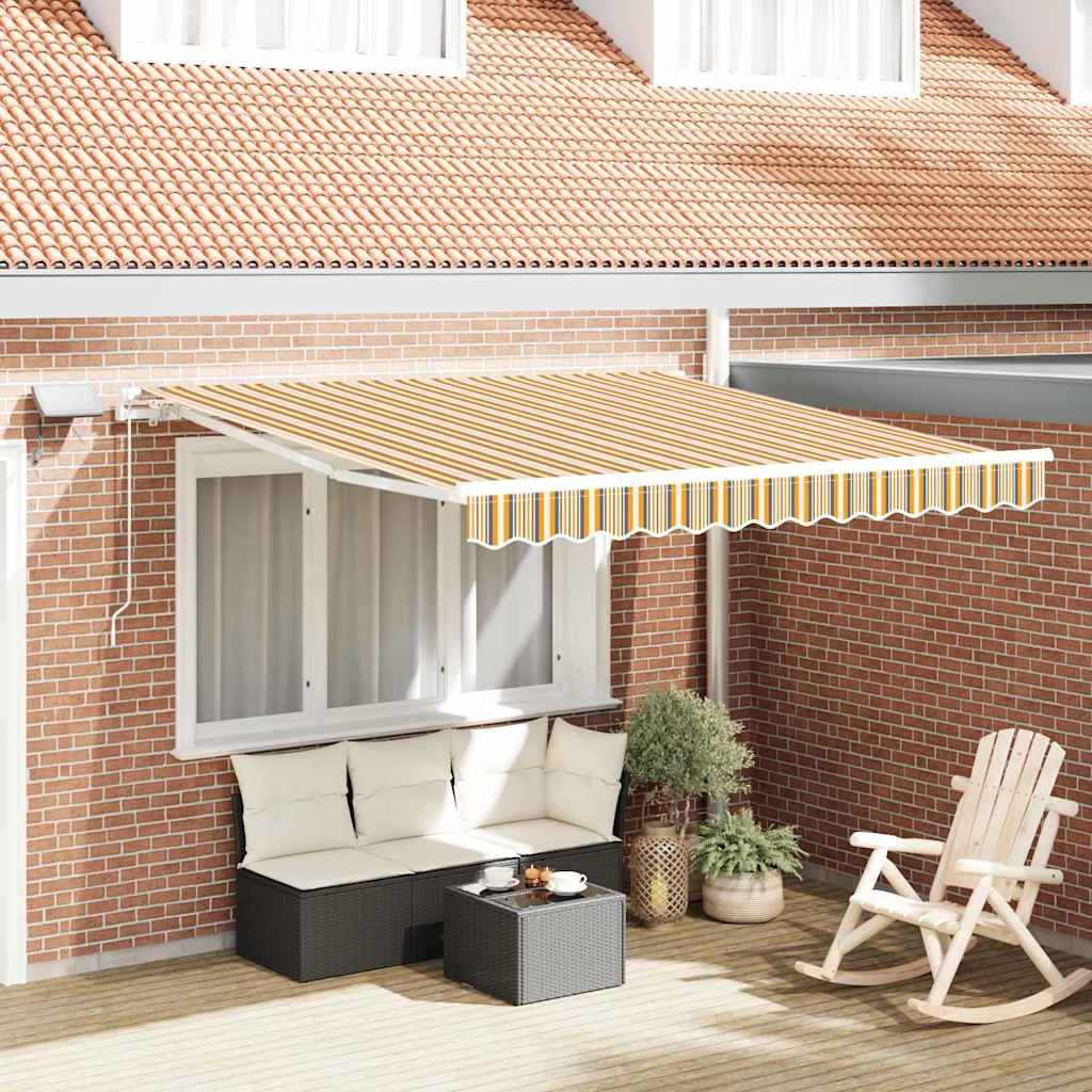 Einziehbare Markise mit 350 x 250 cm Stoff