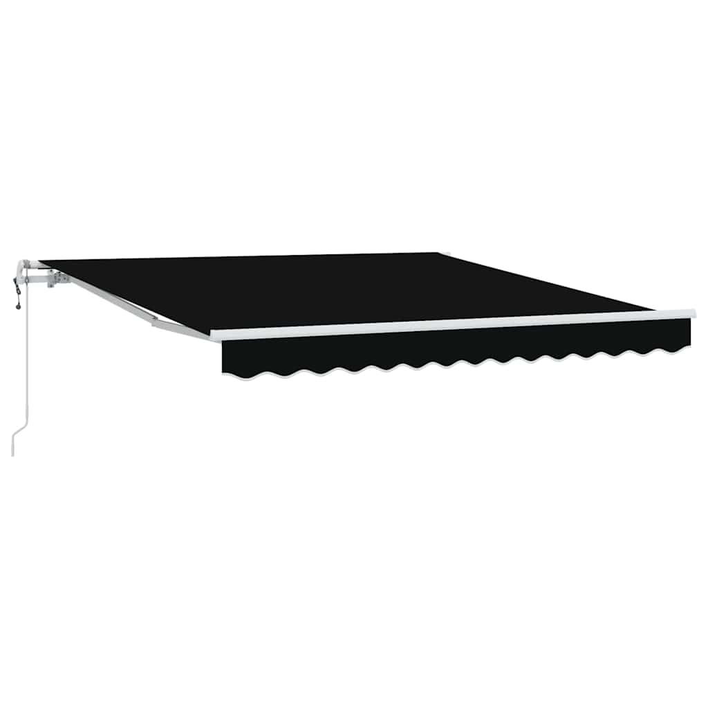 Elektrische ausziehbare Markise Schwarz 350 x 250 cm