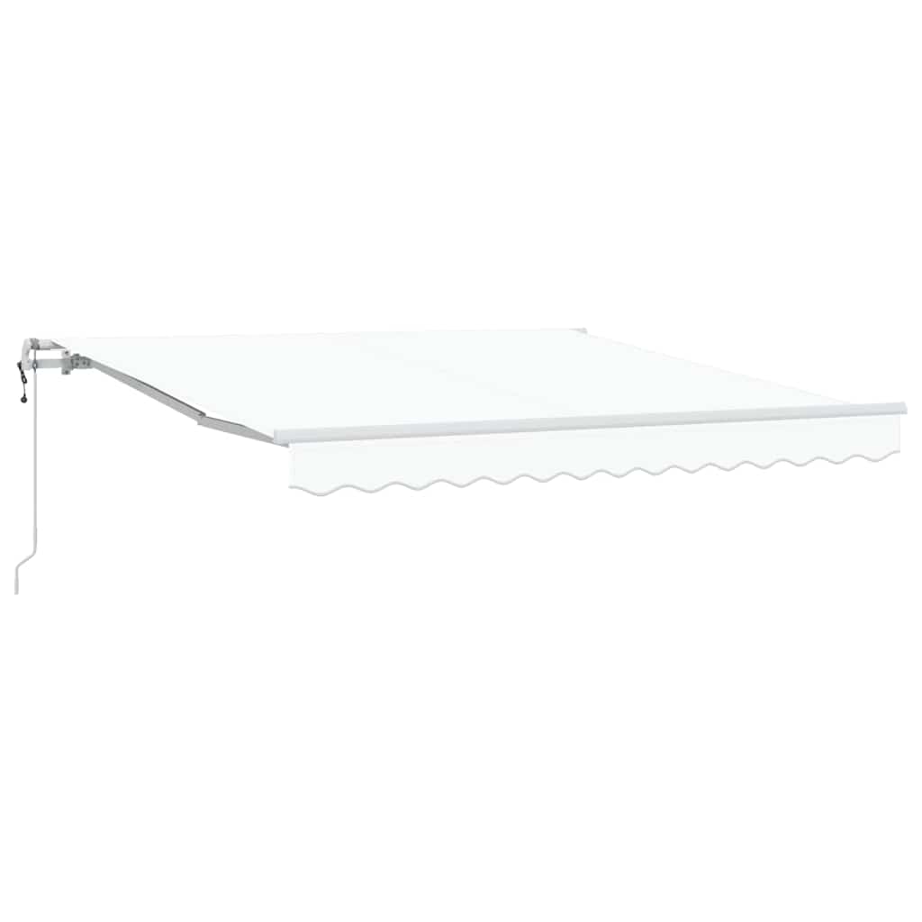 Elektrische ausziehbare Markise Weiß 350 x 250 cm