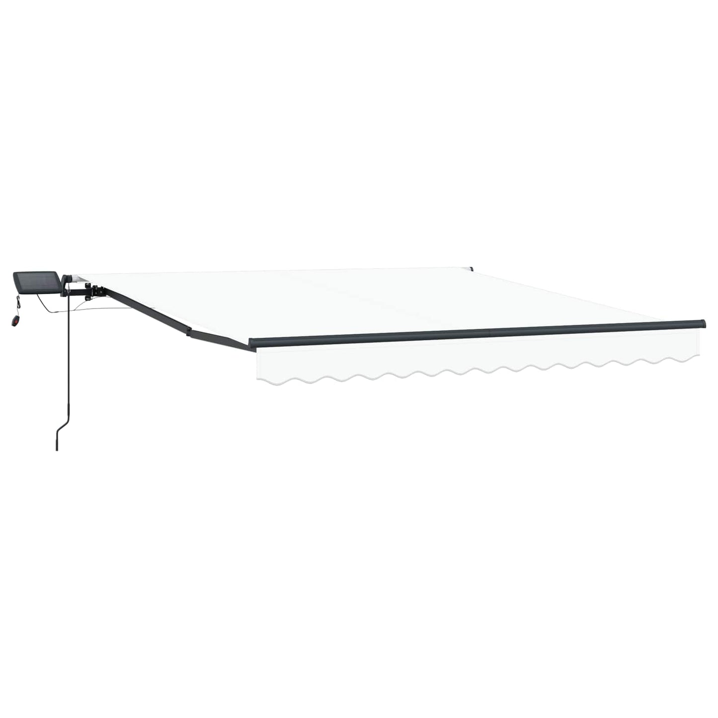 Einziehbare Markise Weiß 350 x 250 cm Stoff
