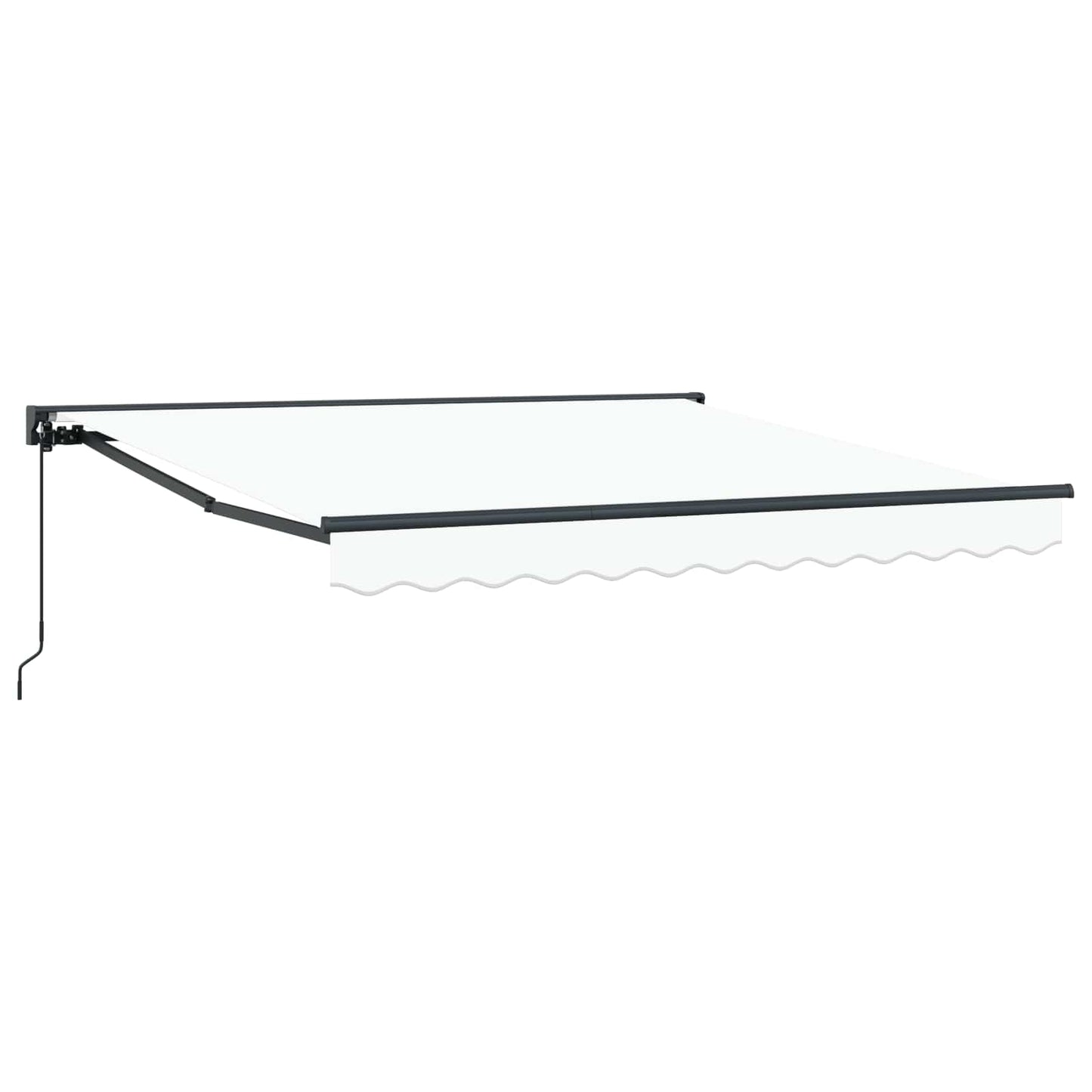 Markisenrahmen Weiß 350 x 250 cm Polyester mit PU-Beschichtung