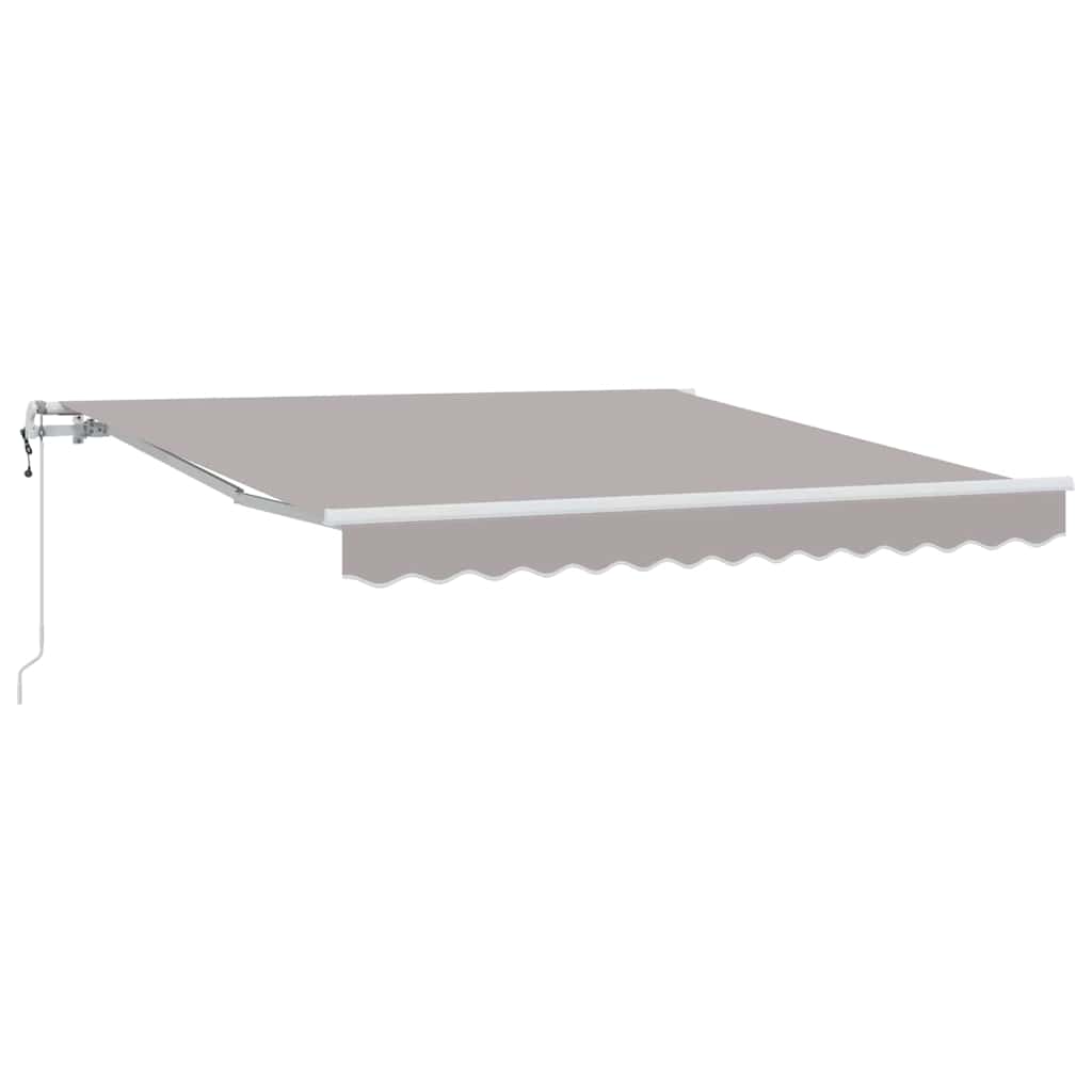 Elektrische ausziehbare Markise Hellgrau 350 x 250 cm