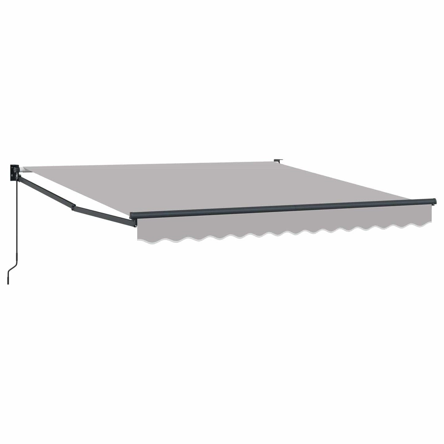 Einziehbare Markise Hellgrau 350 x 250 cm