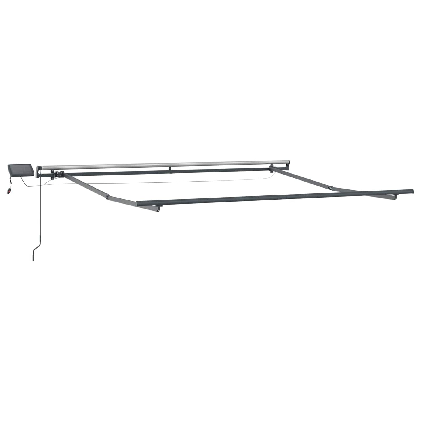 Einziehbare Markise Rot 350 x 250 cm Stoff