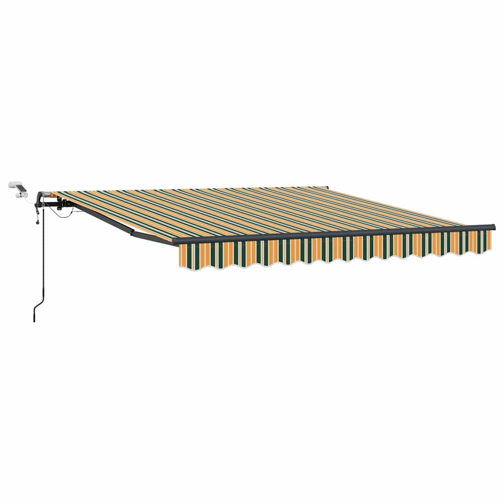 Markisenstoff mit Grün und Gelb 350 x 250 cm Polyester