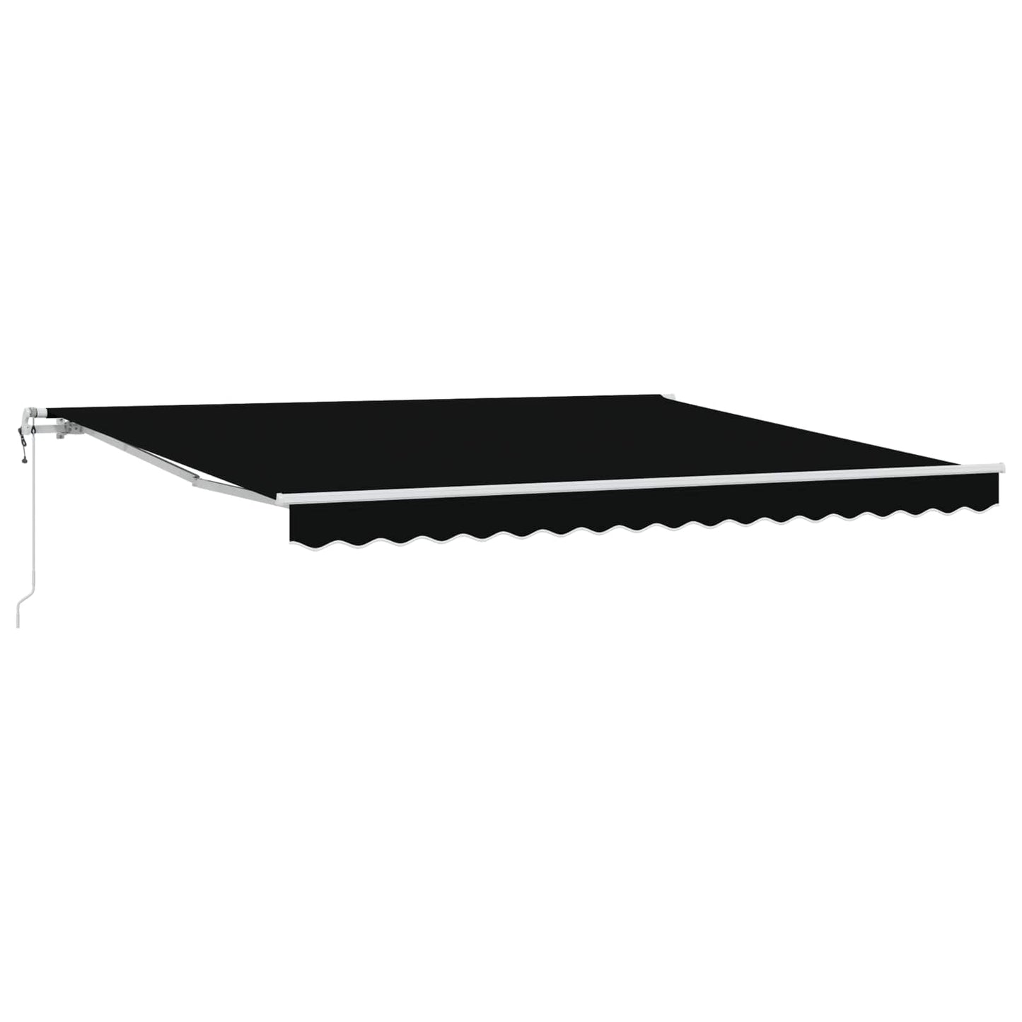 Elektrische ausziehbare Markise Schwarz 400 x 300 cm