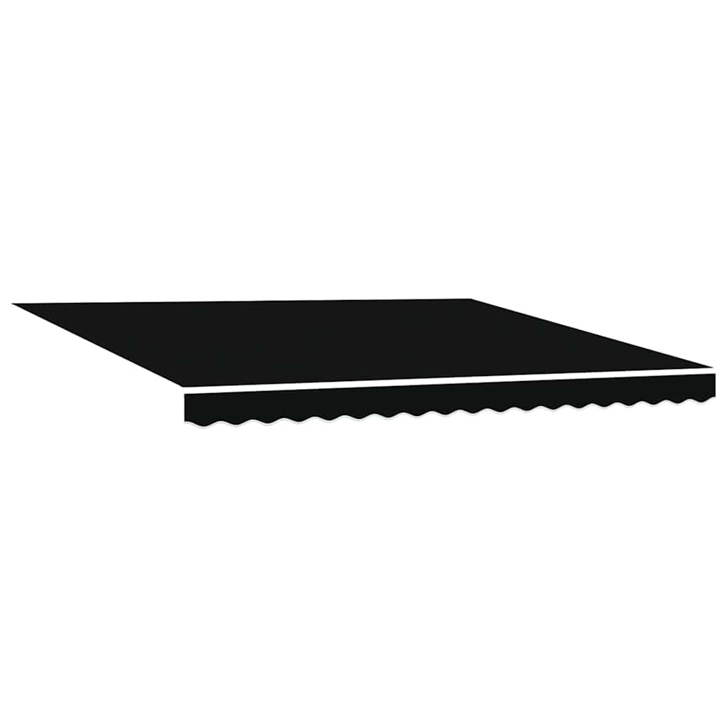 Manuell einziehbare Markise Schwarz 400 x 300 cm