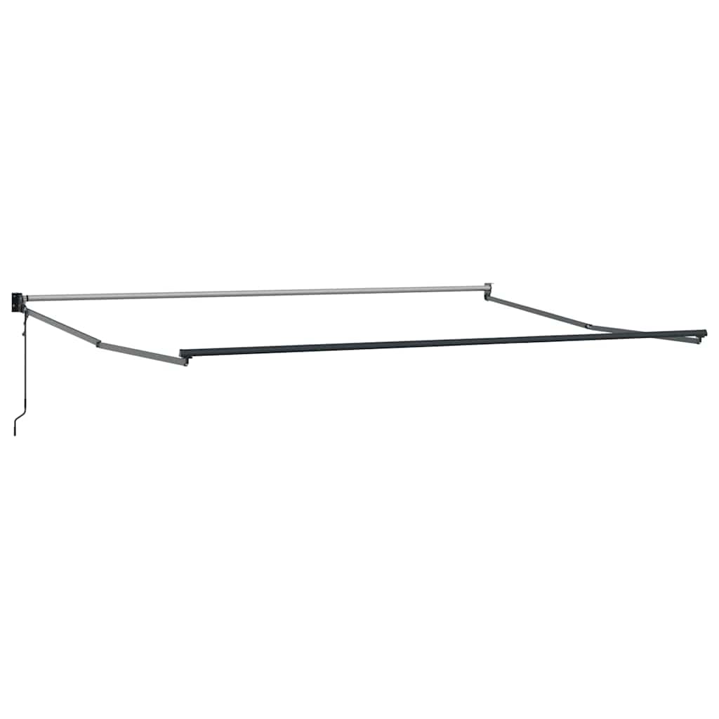 Einziehbare Markise Beige 400 x 300 cm Polyester und Aluminium