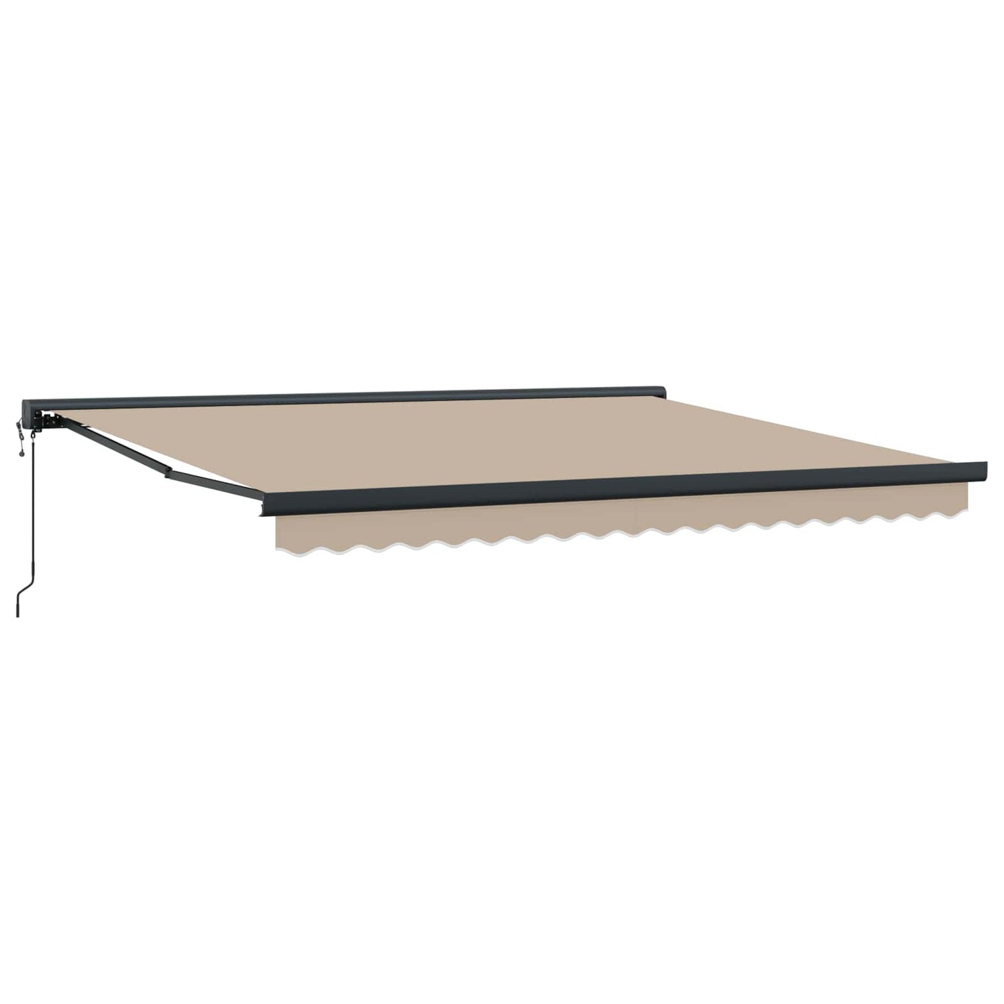 Markise Beige 400 x 300 cm Polyester und Aluminium