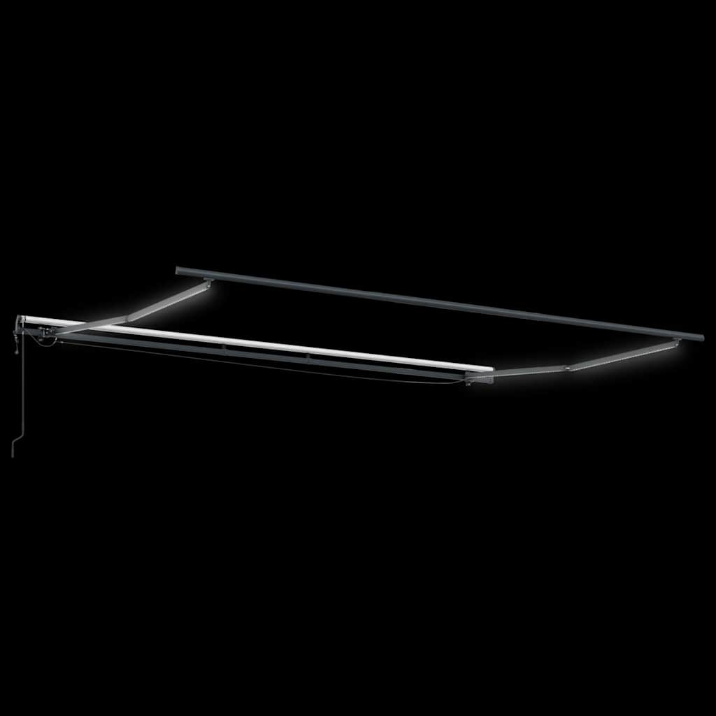 Markisenstoff mit Orange und Braun 400 x 350 cm Polyester