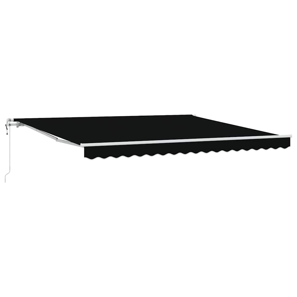 Elektrische ausziehbare Markise Schwarz 400 x 350 cm