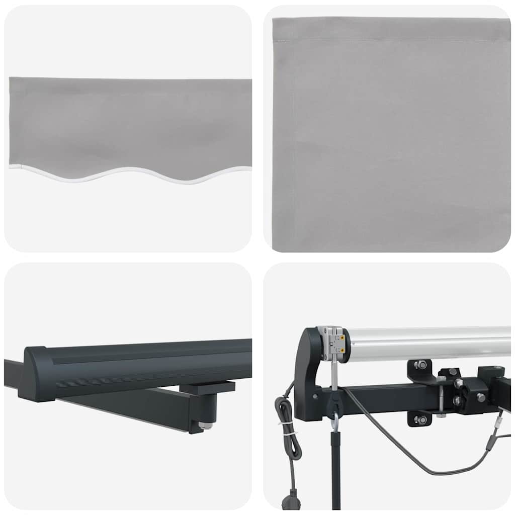 Markisenstoff mit Hellgrau 400 x 350 cm Polyester