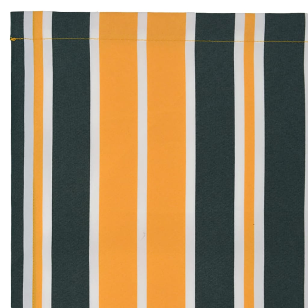 Markise Grün und Weiß 400 x 350 x 165 cm Polyester und Metall