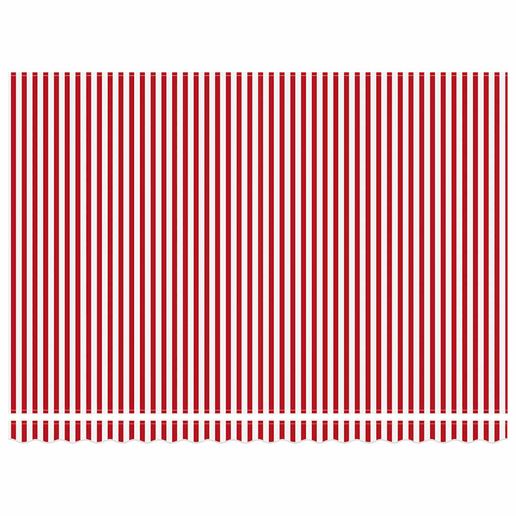 Markise Rot und Weiß 450 x 300 x 165 cm Polyester und Metall