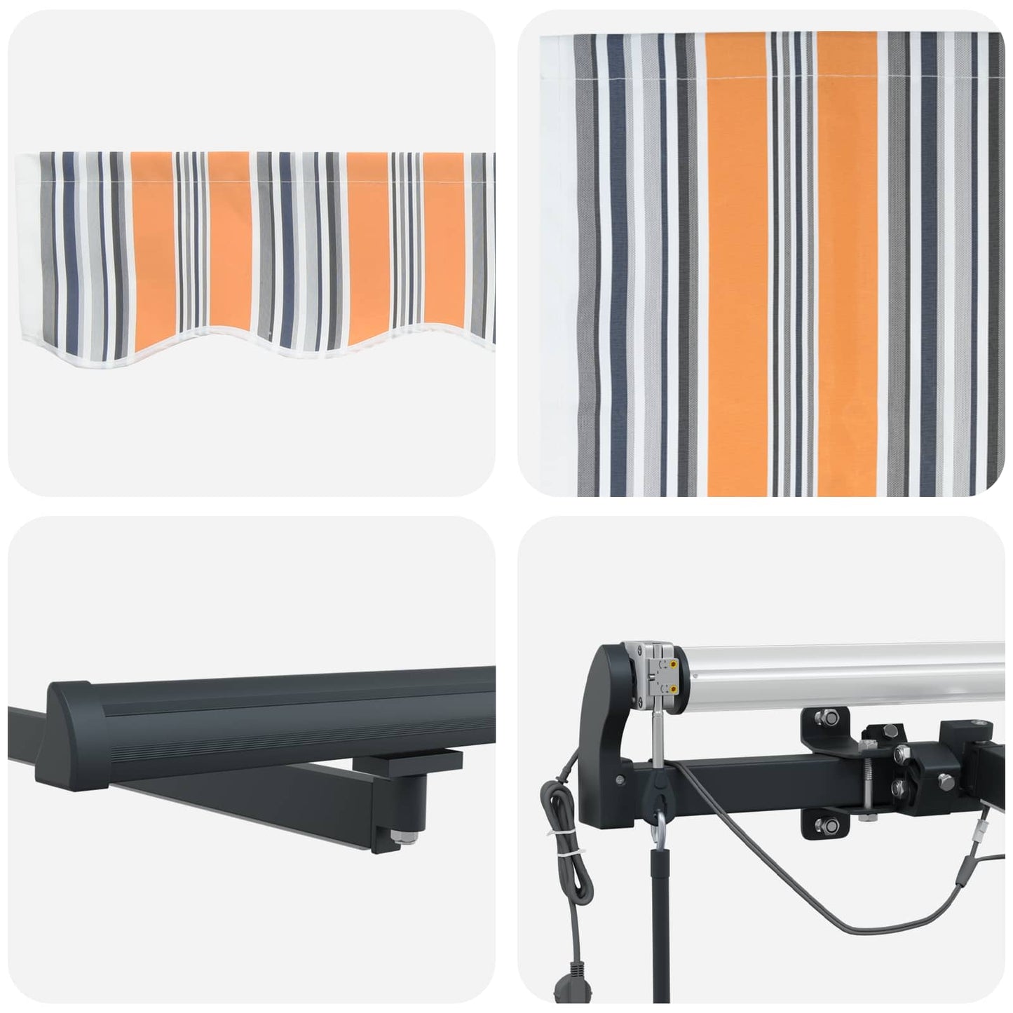 Markisenstoff mit Mehrfarbig 450 x 300 cm Polyester
