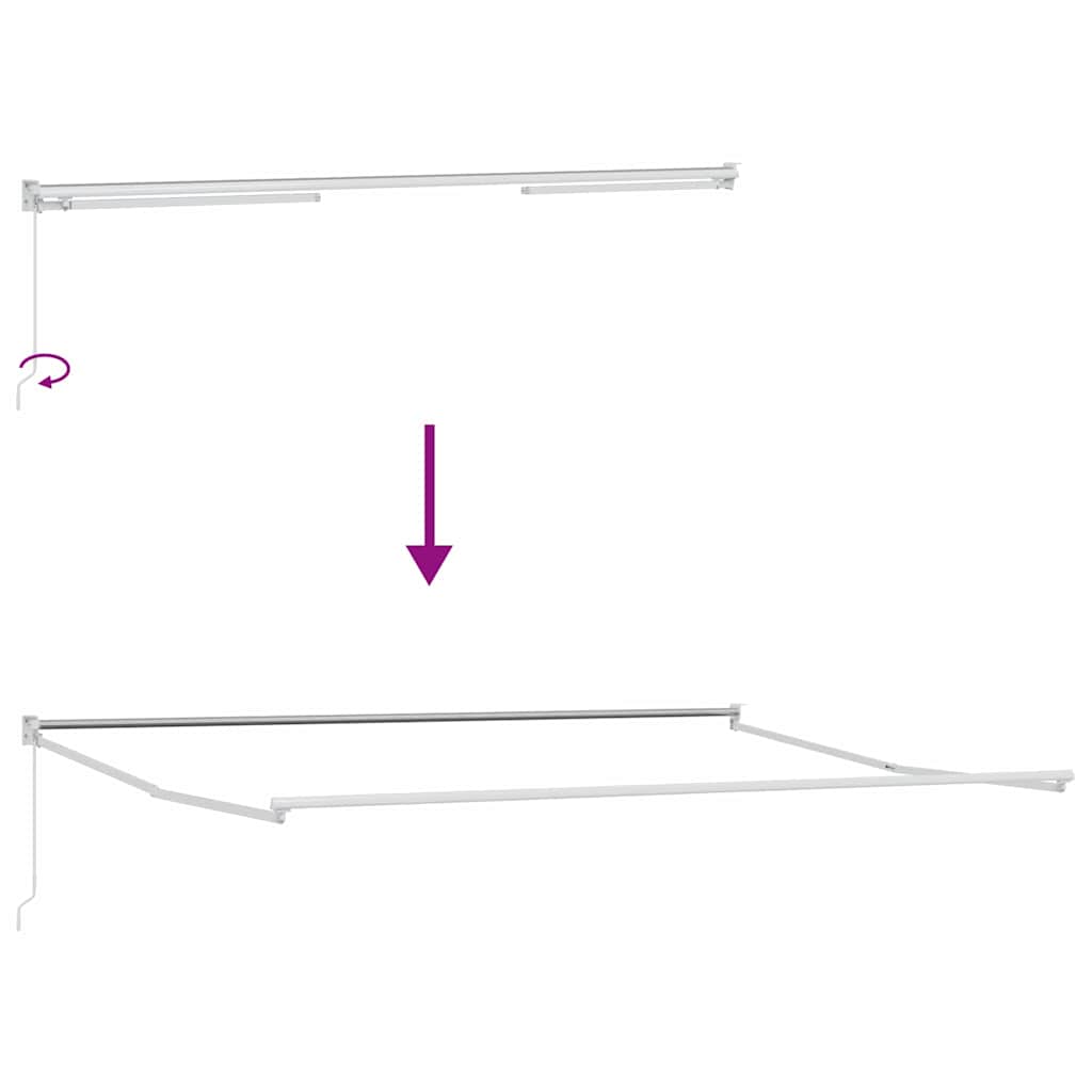 Einziehbare Markise Mehrfarbig 450 x 300 cm
