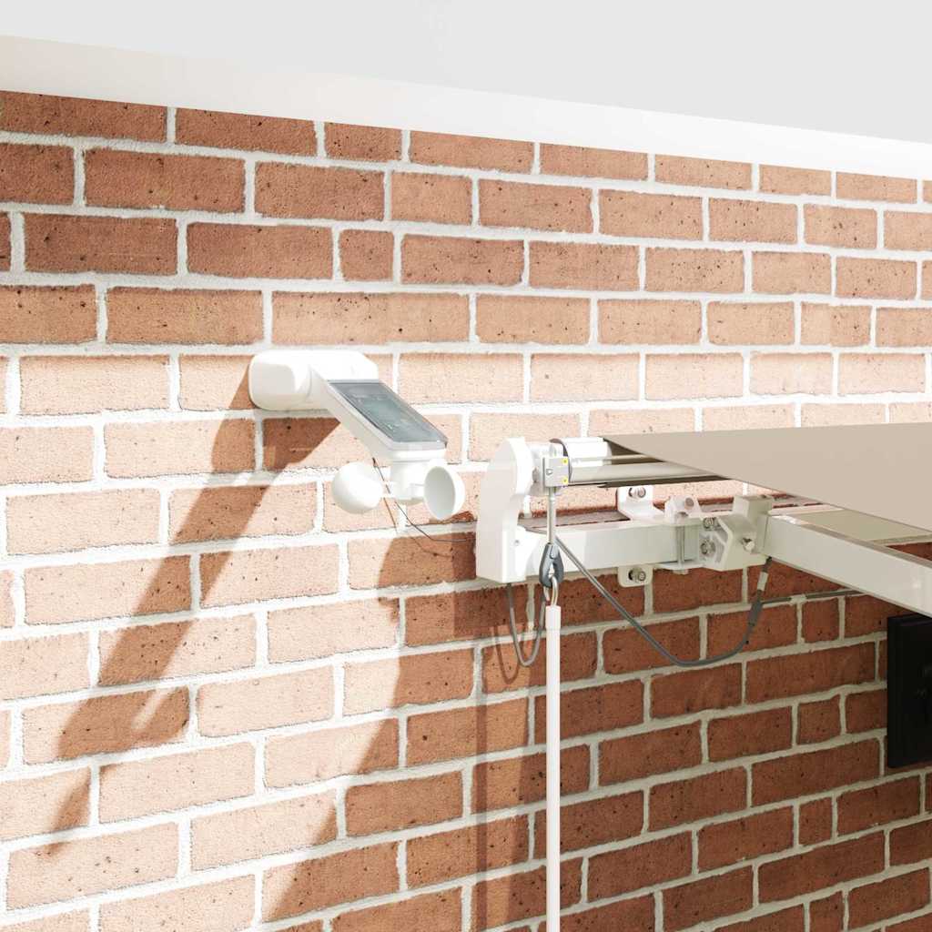 Einziehbare Markise Beige 450 x 300 cm Polyester und Metall