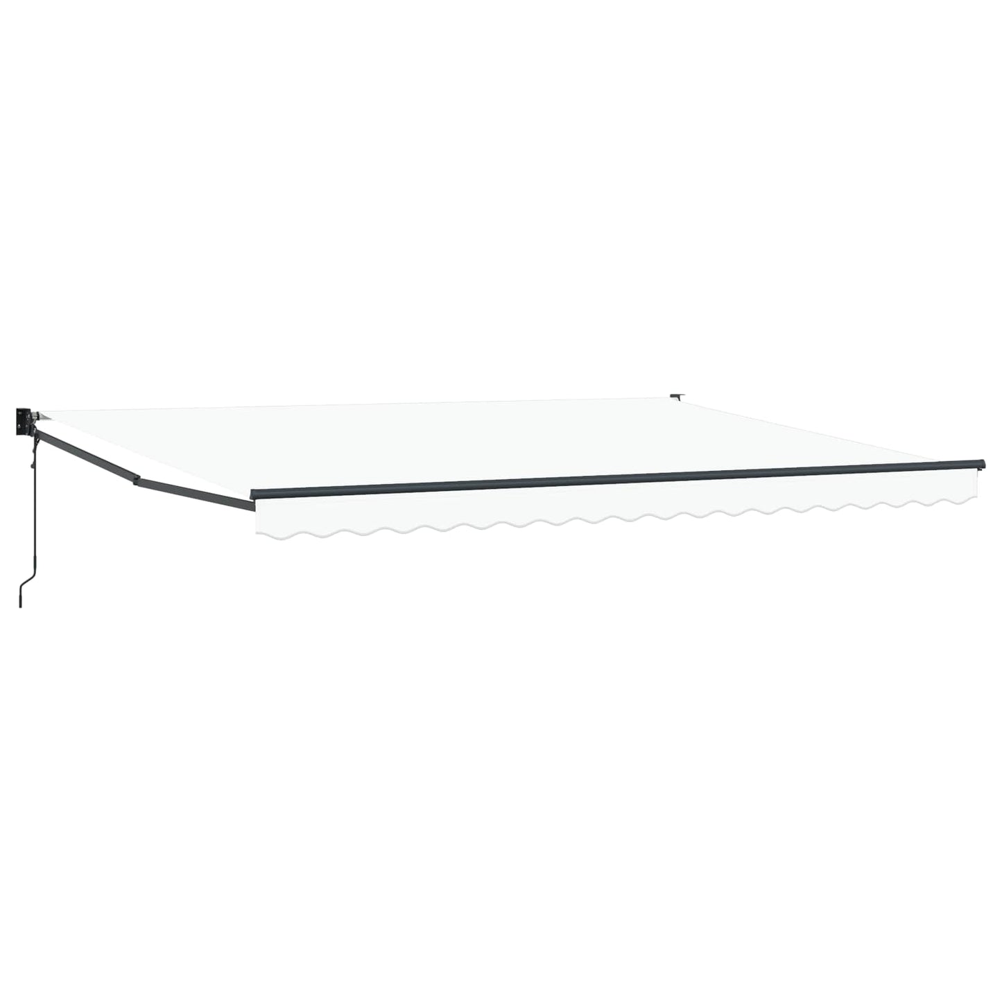 Markise Weiß 450 x 300 x 165 cm Polyester und Metall