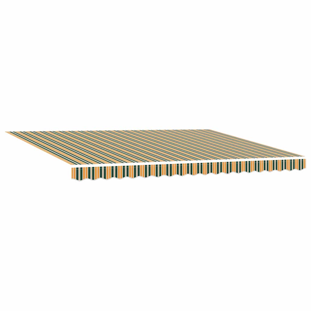 Markise Grün und Gelb 450 x 300 x 165 cm Polyester und Metall