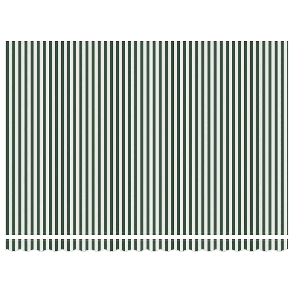 Markise Grün und Weiß 450 x 300 x 165 cm Polyester und Metall