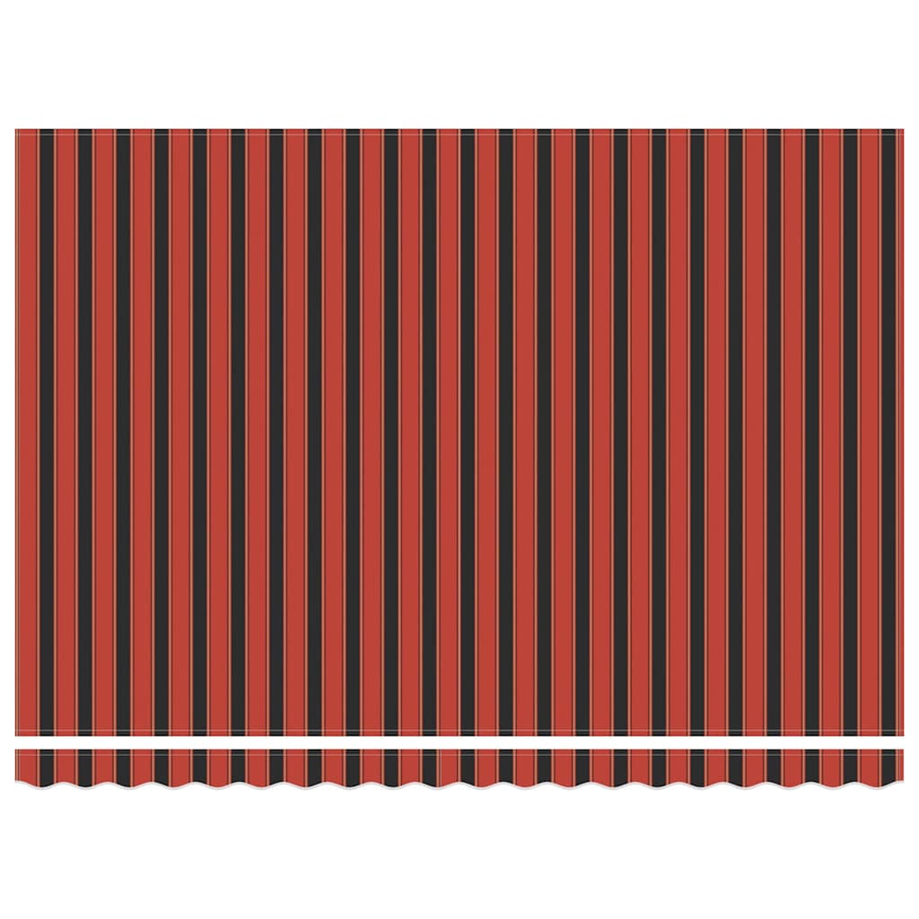Elektrische ausziehbare Markise Orange und Braun 450 x 350 cm