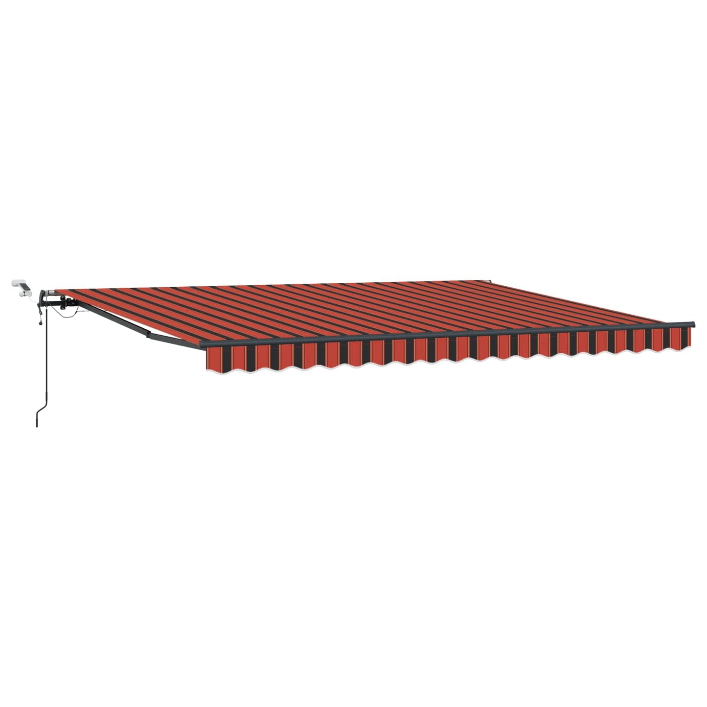 Markisenstoff mit Orange und Braun 450 x 350 cm Polyester