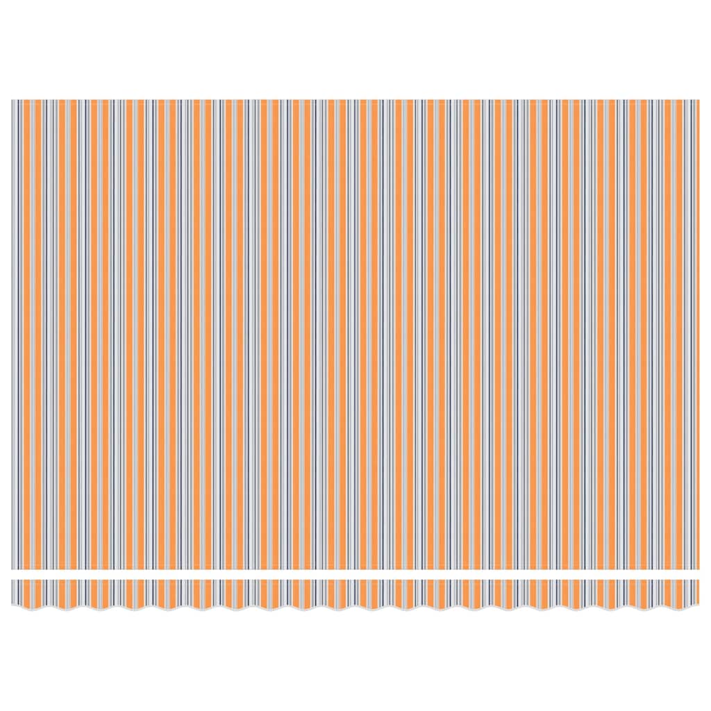 Einziehbare Markise Mehrfarbig 450 x 350 cm Stoff und Stahl