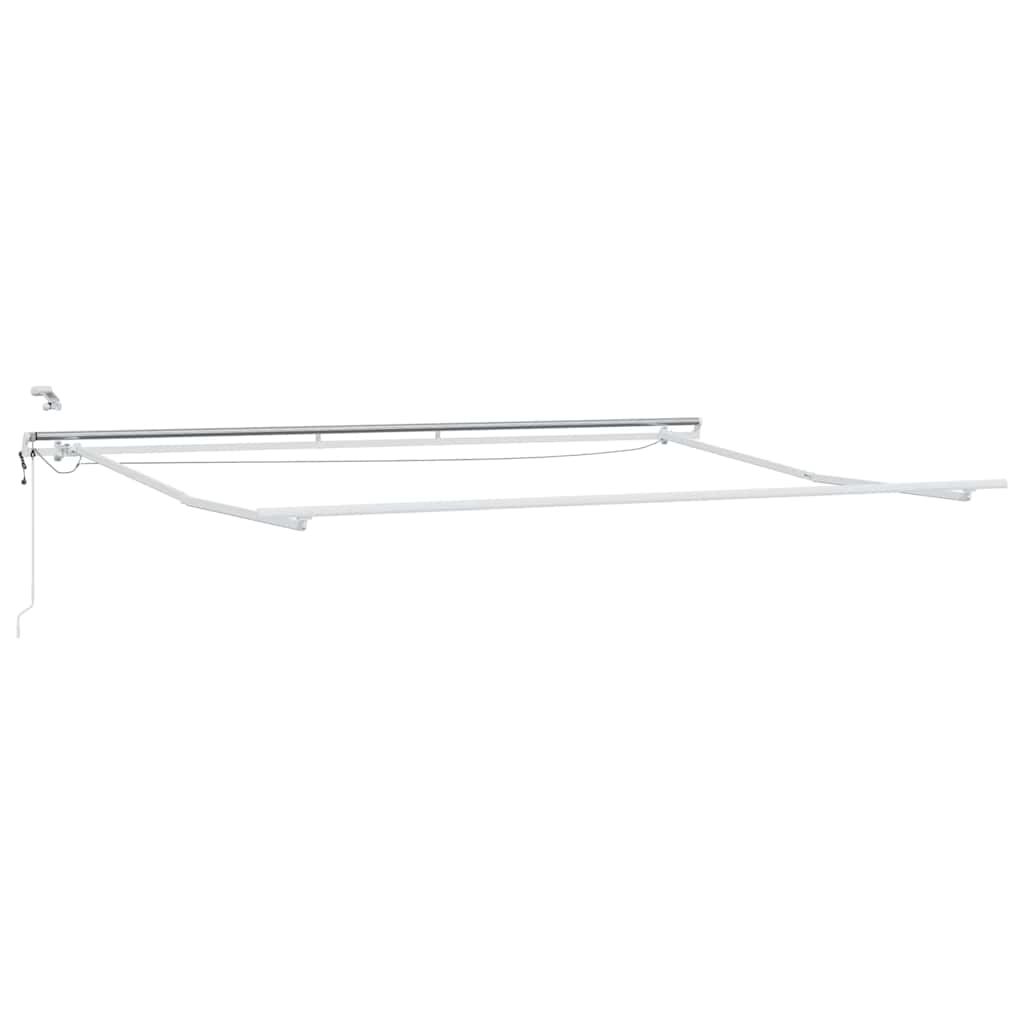 Einziehbare Markise Beige 450 x 350 cm Polyester und Metall