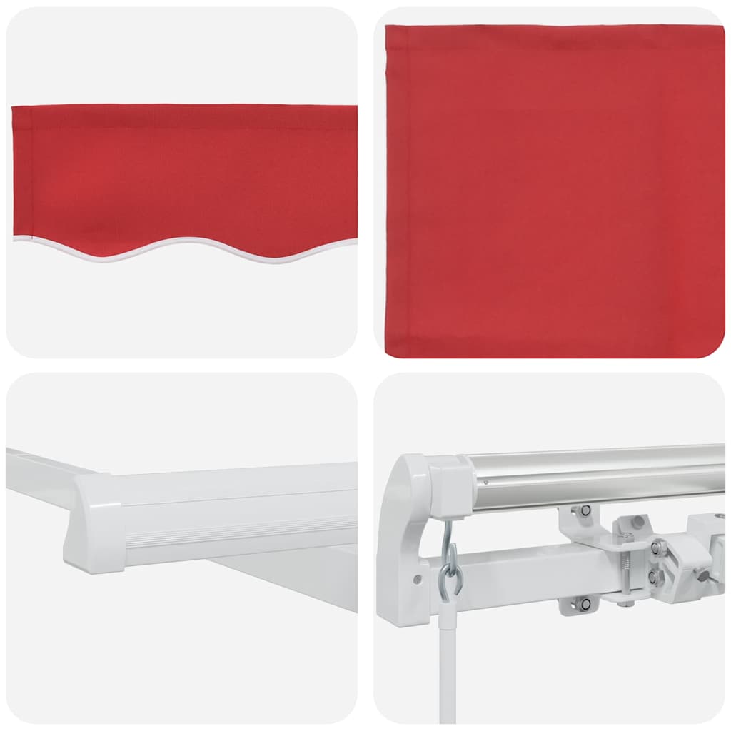 Markise Rot 450 x 350 x 165 cm Polyester