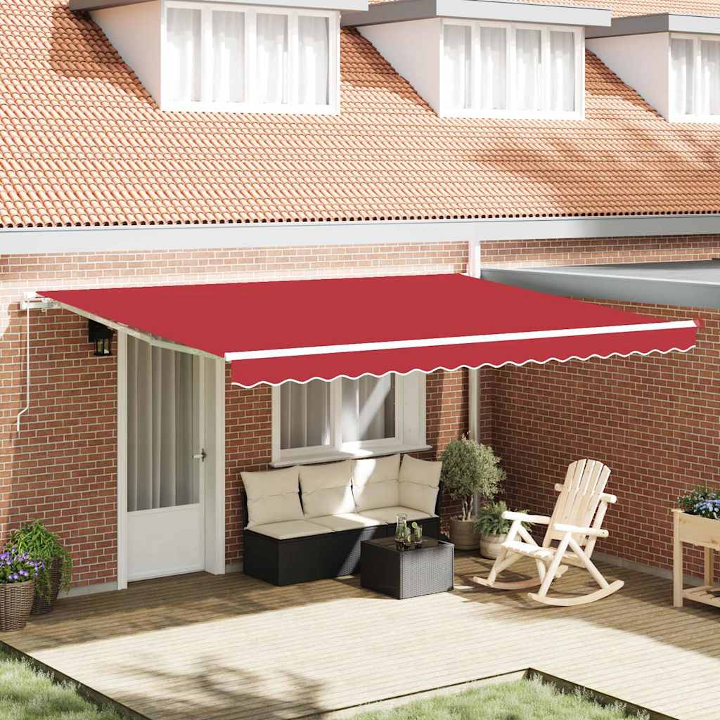 Markise Rot 450 x 350 x 165 cm Polyester