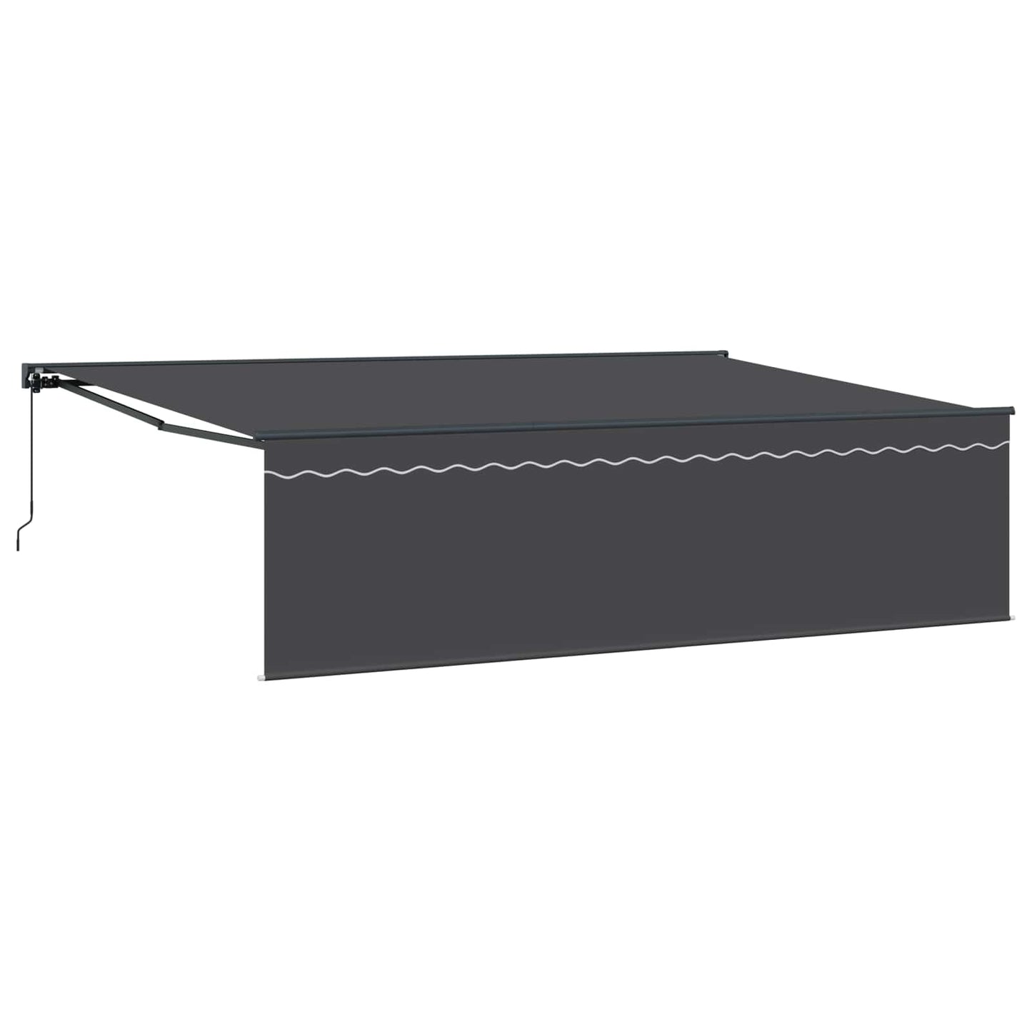 Einziehbare Markise Anthrazit 500 x 300 cm