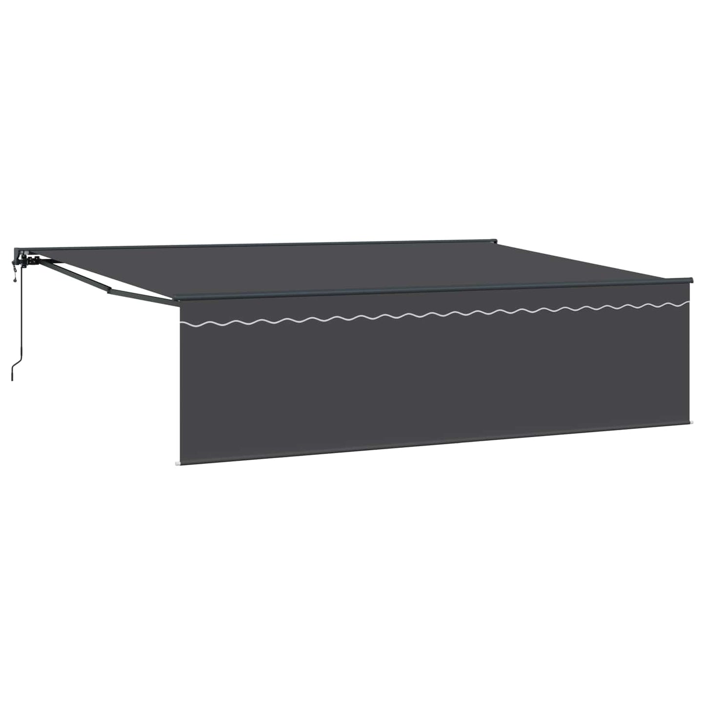 Einziehbare Markise Anthrazit 500 x 300 cm