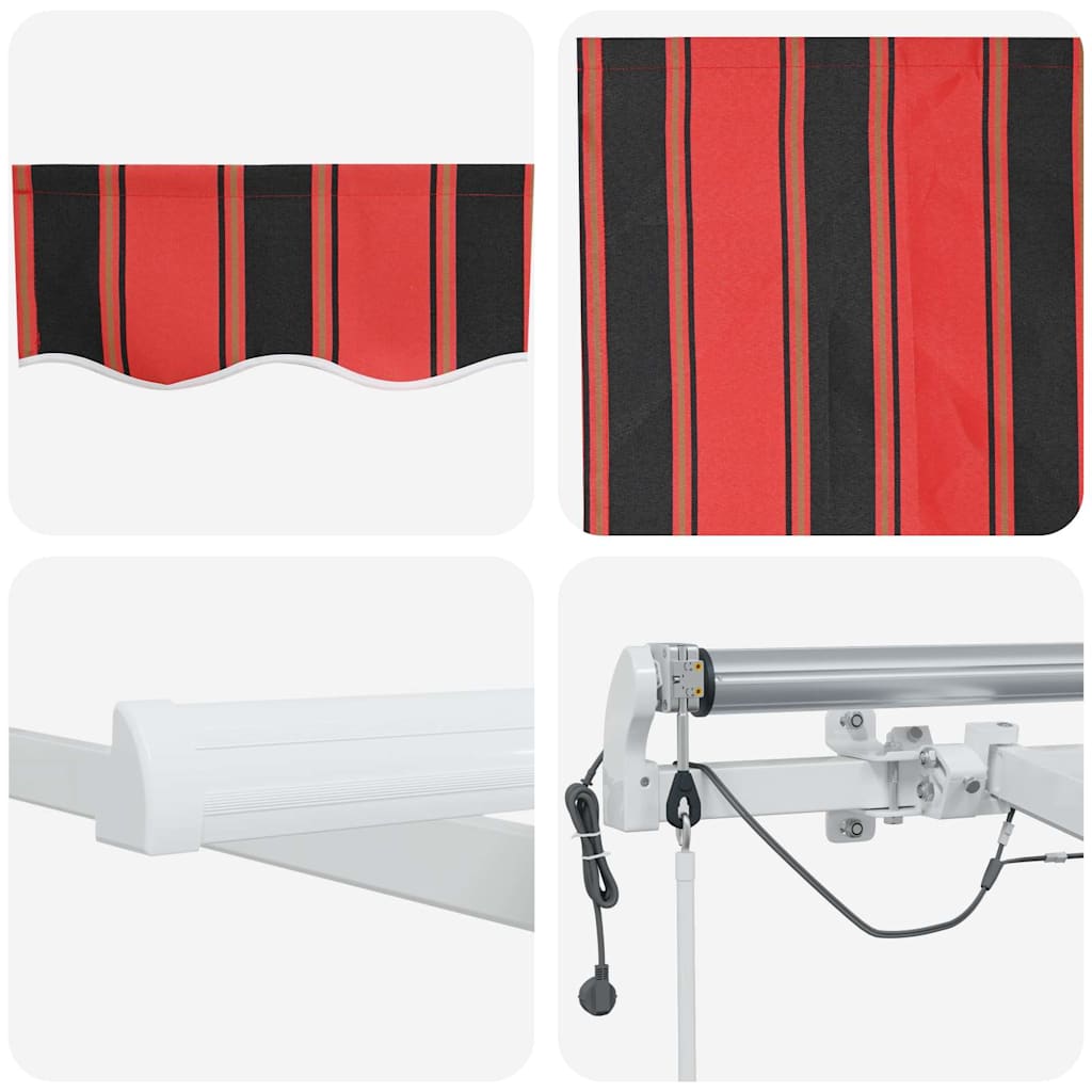 Einziehbare Markise Orange und Braun 500 x 300 cm