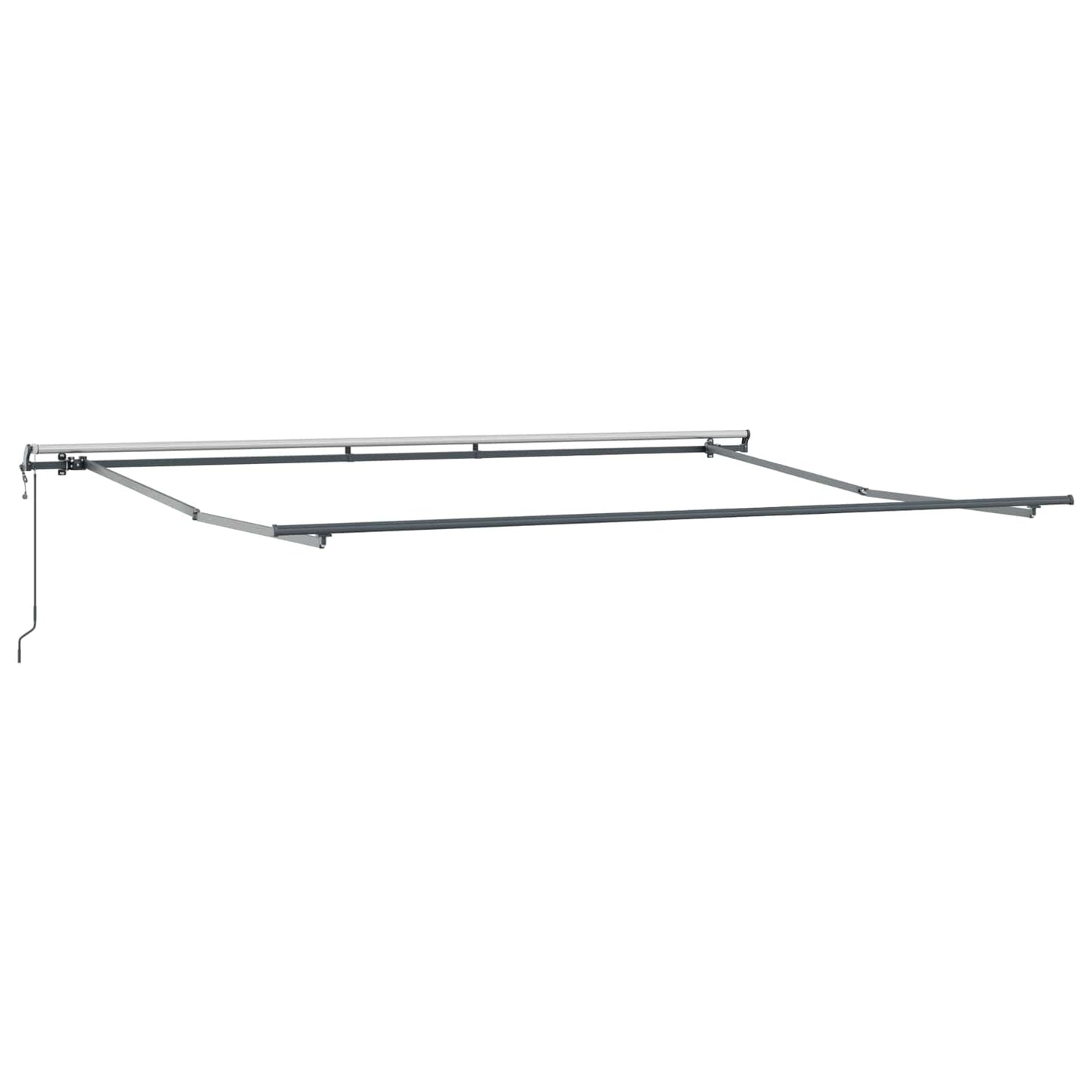Einziehbare Markise Orange und Braun 500 x 300 cm