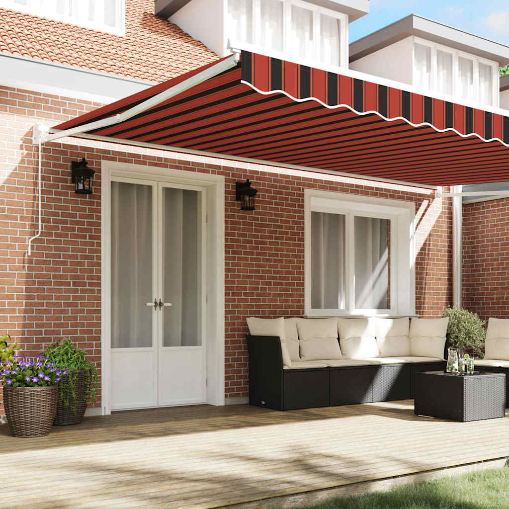 Markise Orange und Braun 500 x 300 x 165 cm