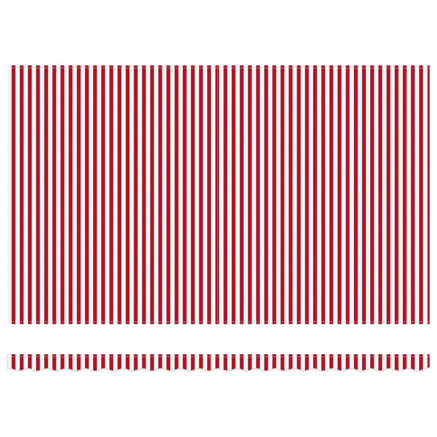 Markisenrahmen Rot und Weiß 500 x 300 cm