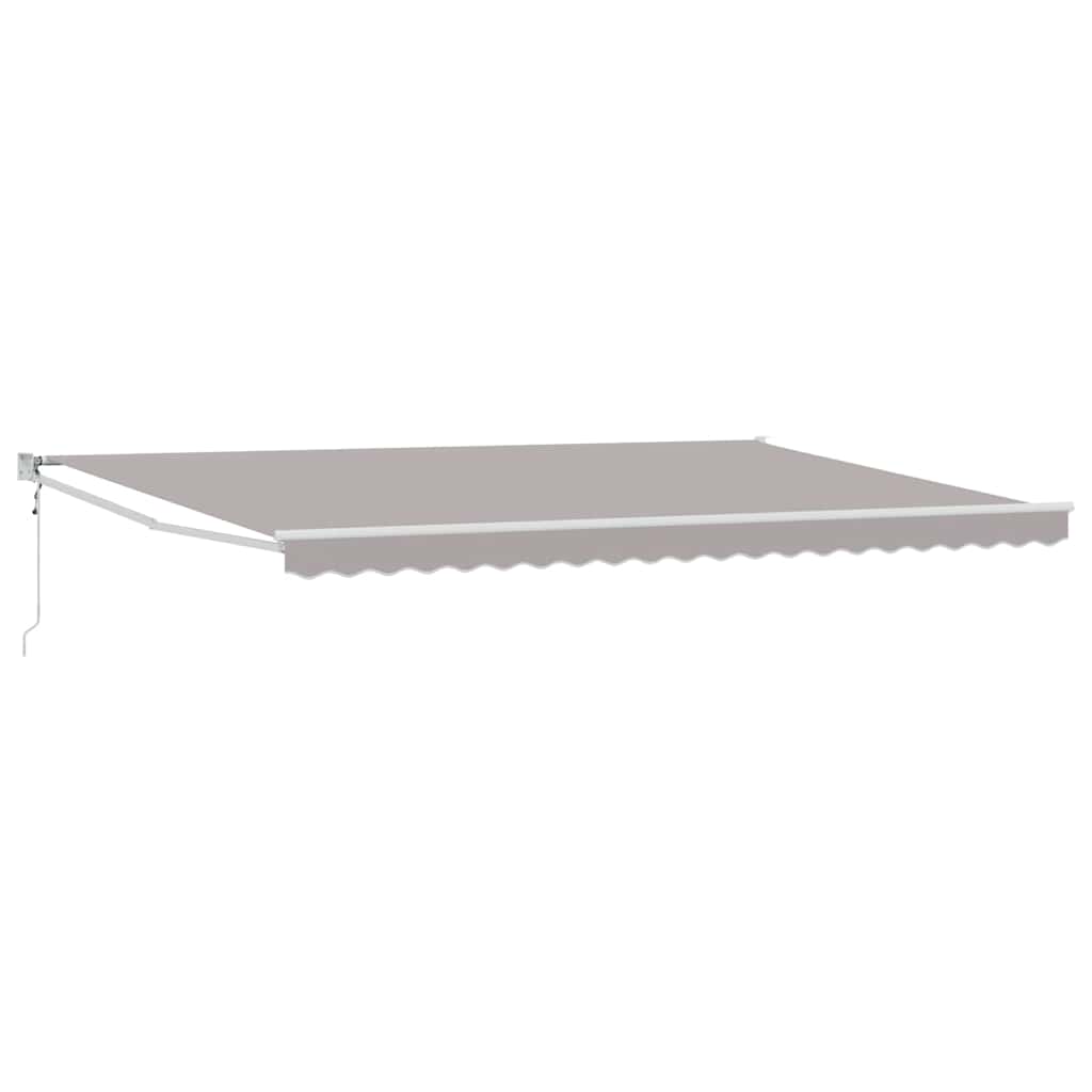 Markise Hellgrau 500 x 300 x 165 cm Polyester und Metall