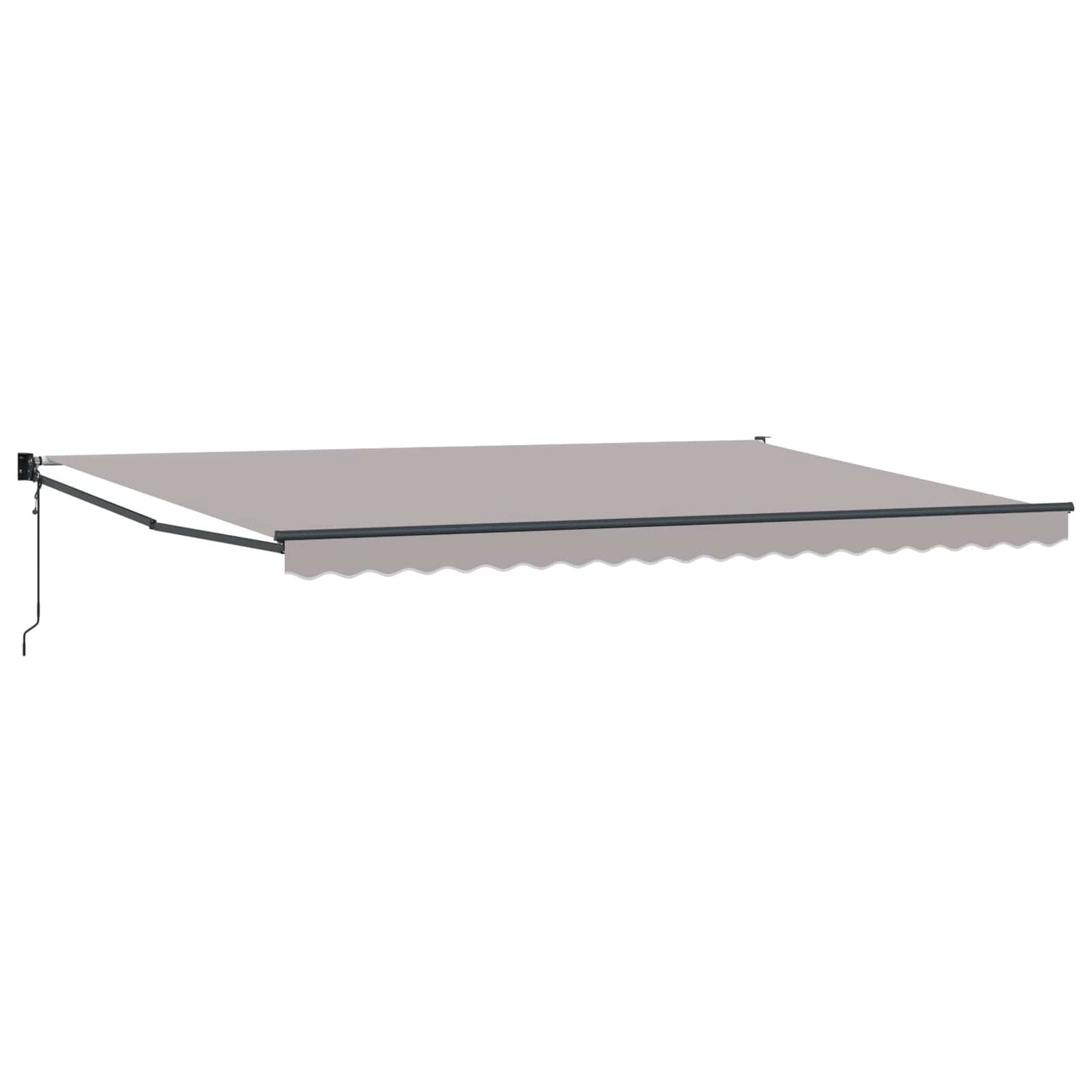 Markise Hellgrau 500 x 300 x 165 cm Polyester und Metall